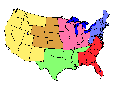 Regional Climate Centers Client-Side Image Map